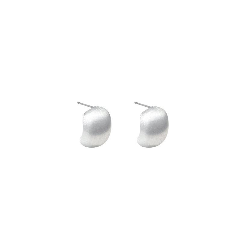 Fashion European Frosted Small Geometry Stud Earrings for Women Girls  Party Gift Korean Jewelry Accessories