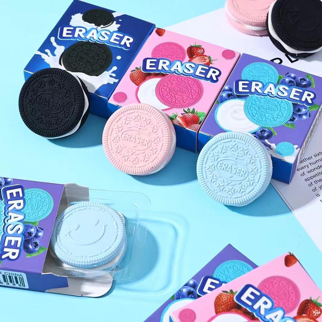 Cookie-Shaped Fun Eraser: Cross Stationery s Edible-Looking Toy for Students