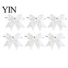 Festival Atmosphere Hanging Decor Glitter Christmas Bow, Gold Sparkling Ribbon Ornament for Decorative Bows with Binding Structure Tree Wreath