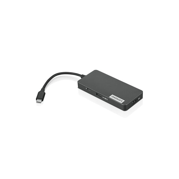 Hub USB Type C - Lenovo - GX90T77924 - 7-en-1 - Gris - USB