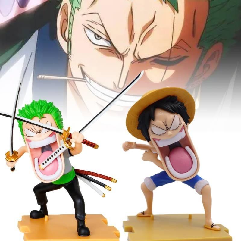 Detailed One Piece Luffy Zoro Sanji Pvc Figures Anime Collectible Desk Decor