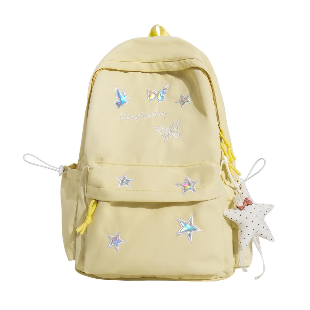 Schoolbag Cute Star School Bag College Student Niche Girl Backpack ins Versatile School Bag Large Capacity Junior High School Backpack