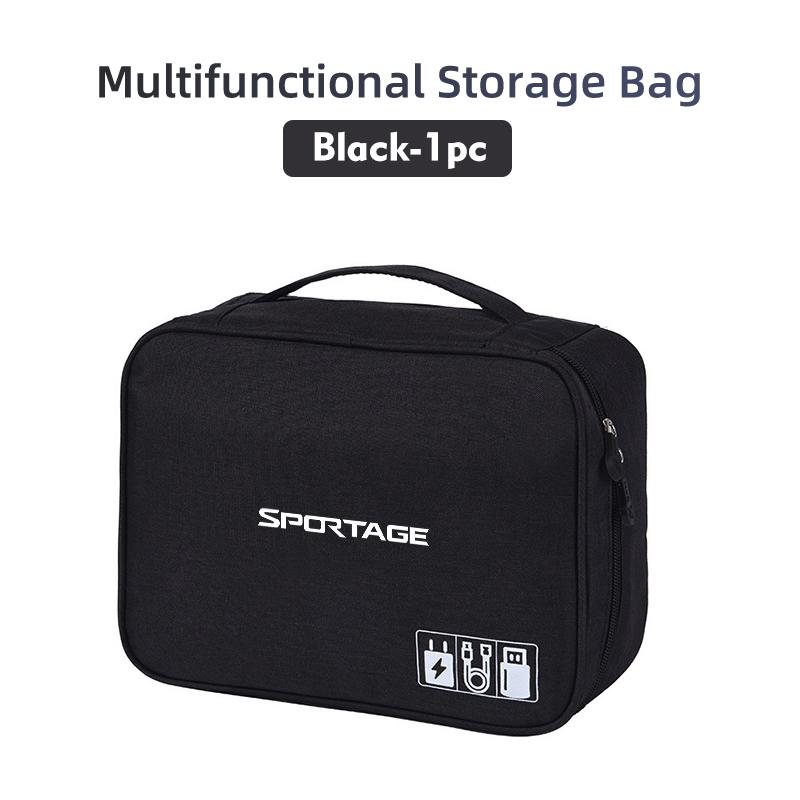 AXADSN1 Auto Reise Große Kapazität Organizer Aufbewahrung Datenkabel Tasche für KIA Sportage Rio K5 K2 Optima Cerato Proceed Venga Sedona