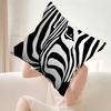 Abstract Line Black And White Zebra Cushion Cover Car Throw Pillow Case For Sofa Car Christmas Gift