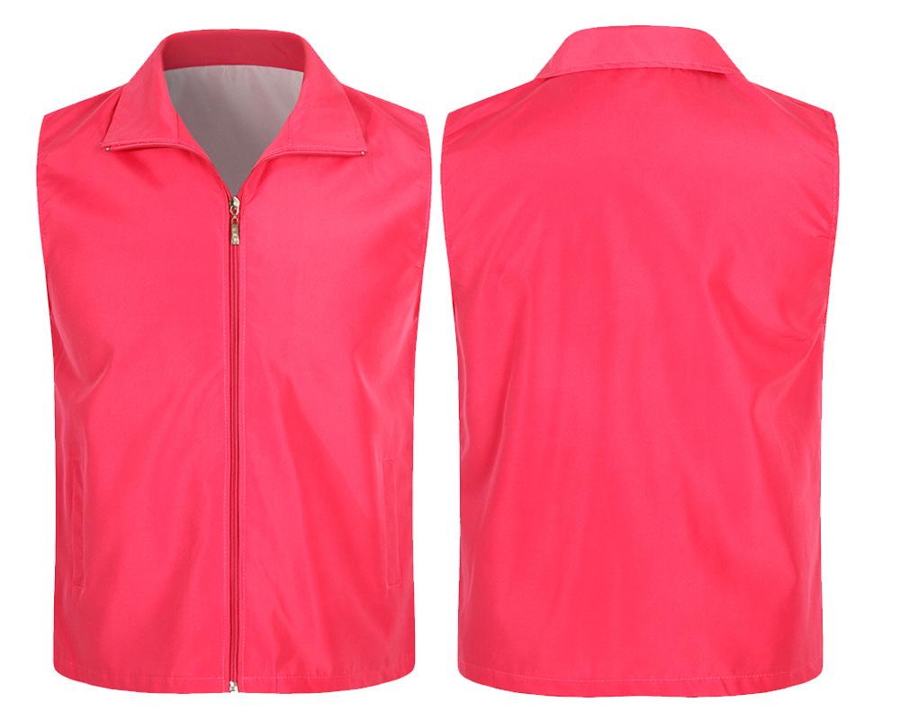 Индивидуальный красный жилет волонтера с логотипом для мероприятий и общественных мероприятий