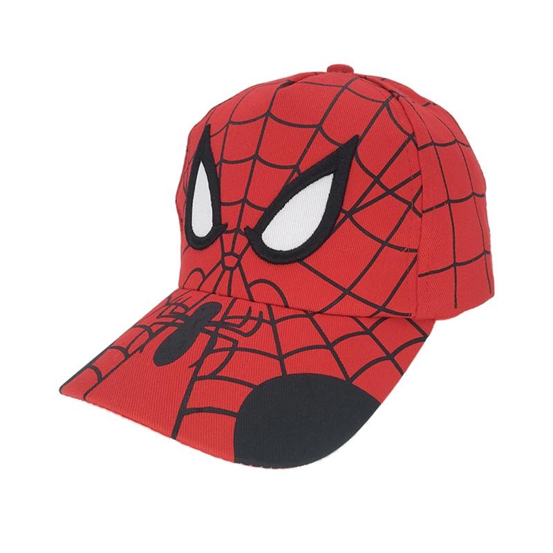 Children Youth Spider Man Cotton Cartoon Baseball Cap Outdoor Leisure Sun Protection Hat