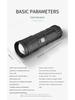 Powerful White Laser Flashlights Telescopic Zoom Tactical Spotlights Rechargeable Outdoor Torch With Tail Light Built-in Battery