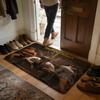 PPUBG Classic Movie Floor Mat Soft Flannel Absorbent Mat Non-Slip Rug Home Bedroom Bathroom