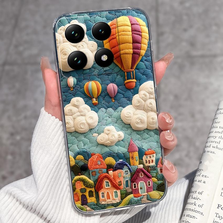 

Противоударные прозрачные чехлы для телефона для Xiaomi 15T 14T 12T 15 14 13 Pro 12X 12S, летний узор с щенками, защитная пленка для экрана, противоскользящая накладка для Xiaomi, бампер Xiaomi 15T 5G