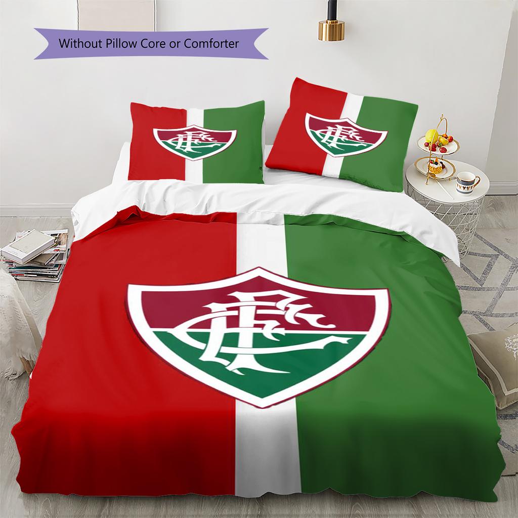 Fluminense Pattern Bedding Set Quilt Cover Pillowcase Home Decor Gift (1 * duvet cover + 2 * pillowcase, without core)
