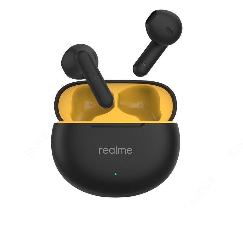 

Realme Buds T01 True Wireless Наушники с функцией шумоподавления AI TWS Наушники Bluetooth 5.4 28 часов автономной работы чёрный