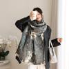 Women S Double Sided Faux Cashmere Warm Shawl Fashion Versatile Cape Scarf