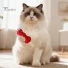 Small Lightweight Cat Kitten Toys Plush Chew Toy, Sugarcoated Haws Stick Design, Teething Solo Play for Cats Stuffed Toy Indoor Biting, Boredom