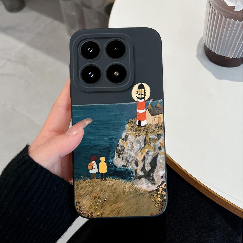 Do Xiaomi 17 Pro Max Poco C71 C75 M7 M8 F7 F8 14 14T 15 15T Etui Retro Wzór Panterki Premium Płynny Silikon Odporne na Upadek Etui Do Xiaomi Pokrowiec