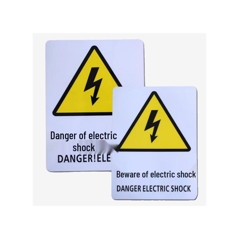 Electrical Safety Danger Electric Shock Warning Stickers