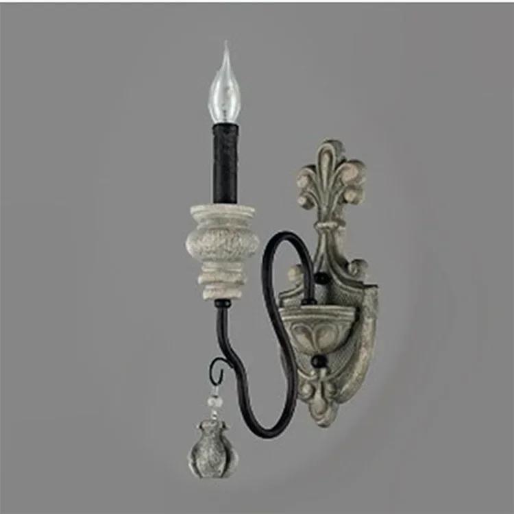 Vintage Black Resin Chandelier Wrought Iron Home Lighting Fixtures For Living Room Lndustrial Metal Rustic Pendant Lamp Modern