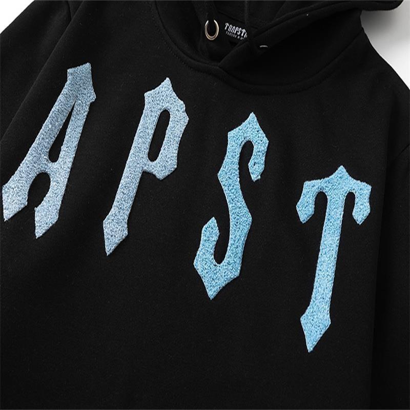 Trapstar Mikina Pánská Dámská - Gradientové Vyšívané Písmena Fleecová Mikina Volný Střih Ležérní Streetwear