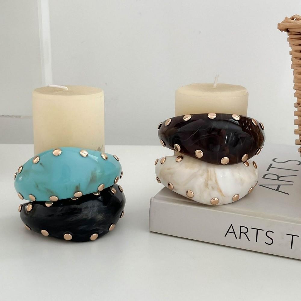 Irregular Resin Cuff Bracelet Marbling Chunky Bangle Vintage Wide Cuff Bracelet Gifts