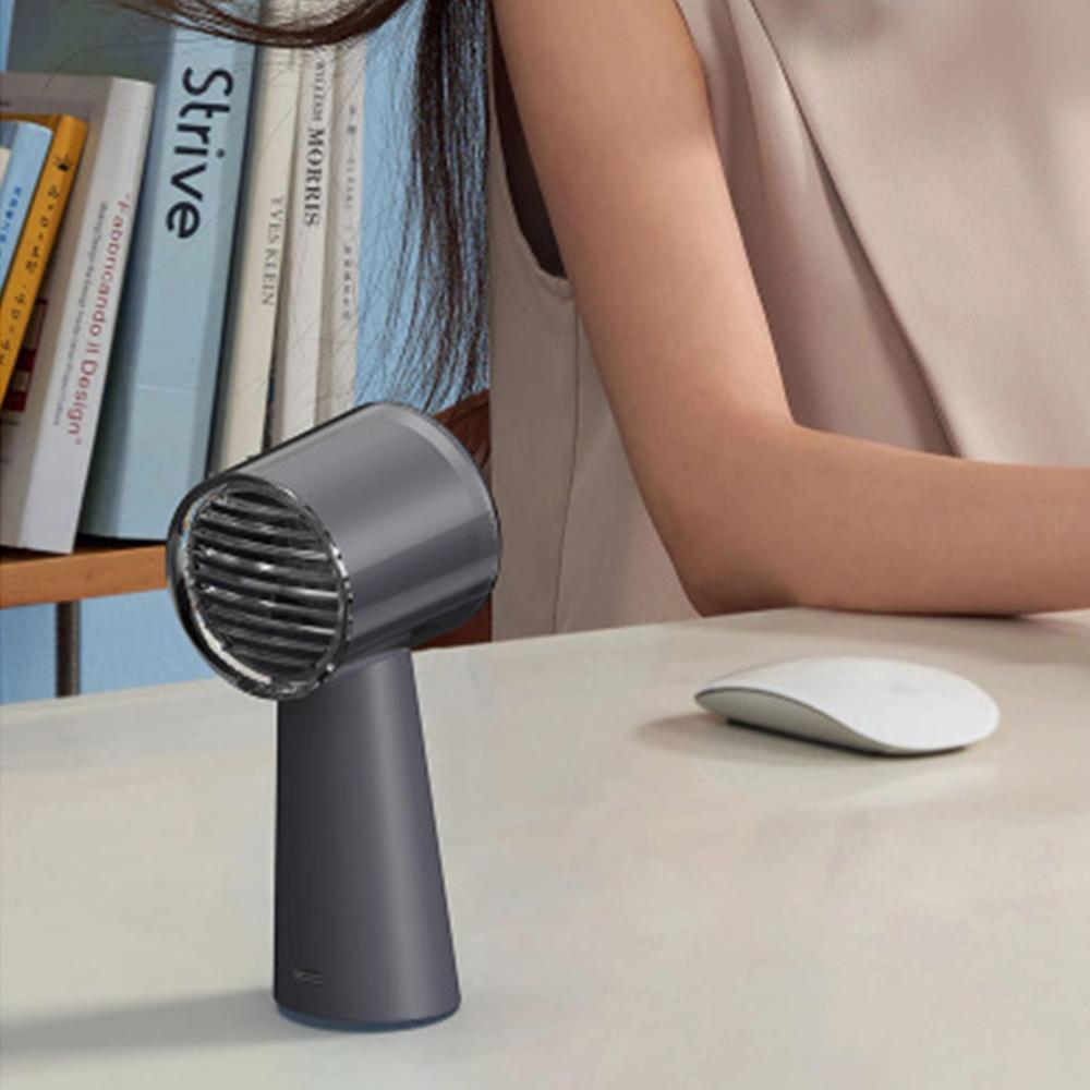 

High Speed Digital Display Handheld Desktop Fan Mini Portable Turbo Fan Green
