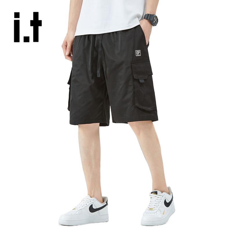 OVERPROTECTIONit Men s Summer Loose Fit Cargo Shorts XL чёрный