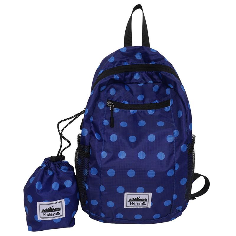 Color Polka Dot School Bag for Girls Large Capacity Backpack for Primary Middle High School Students Lightweight Casual Bookbags Nylon Backpack