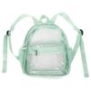 Mochila Transparente Impermeável Resistente Moderna Ecológica PVC Transparente Mochila Visível para Estudante Verde