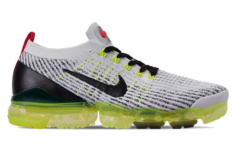 Nike Air VaporMax Flyknit 3 Alb Negru Volt Roșu Strălucitor AJ6900-100