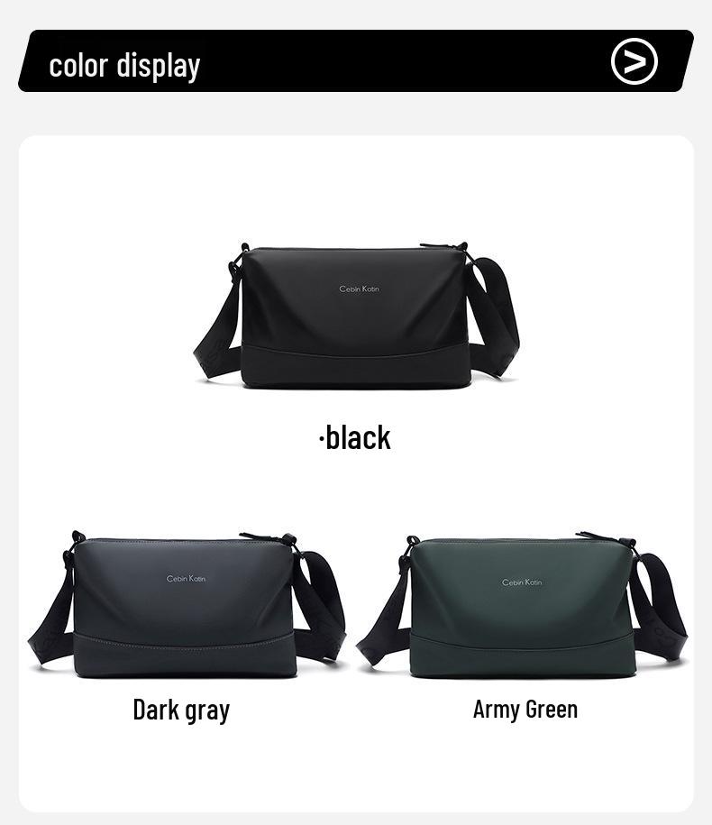 2025 Men's Trendy Korean-Style Crossbody Bag: Casual, Spacious Multi-Compartment Shoulder Backpack