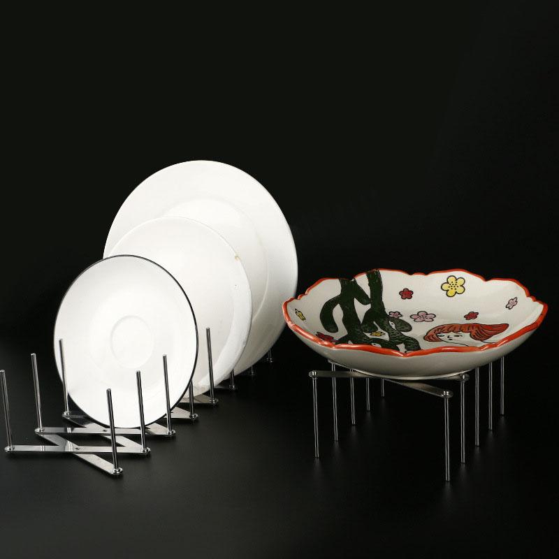 Adjustable Stainless Steel Kitchen Rack - Multi-Purpose Extendable Dish Drainer with Utensil Holder for Pots Lids