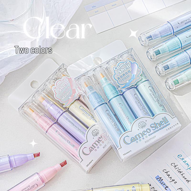 RosyPosy Bling Heart Fluorescent Highlighter Pen for Journaling