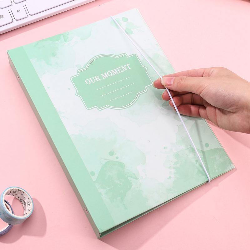 A5 Kpop Pocard Binder Collect Book Colorful Idol Po Album Picture Cards Holder Kawaii Composition Stationery