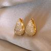 Simple Zircon Small Earrings, Ear Buckles, Niche Light Luxury, High-end Sense Earrings, Fashion Temperament, Versatile Ear Jewelry