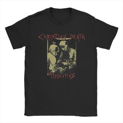 Christian Death Atrocities Rock Metal Band  Merch Men Women T Shirt Cotton Tee Graphic  T-shirt Clothes