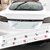 1 stk 3D ABS Logo Tesla Emblemer Bokstaver Bil Bagasjerom Merke Bakre Bokstavmerke Galvanisert For MODEL 3 MODEL S X Modifiserte tilbehør