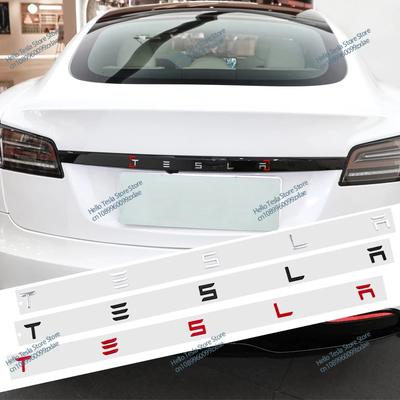 CGYJL1 for 3D ABS Logo Emblem Letters Car Trunk Badge Rear Letter Label Electroplated For MODEL 3 MODEL S X Modified Accessories
