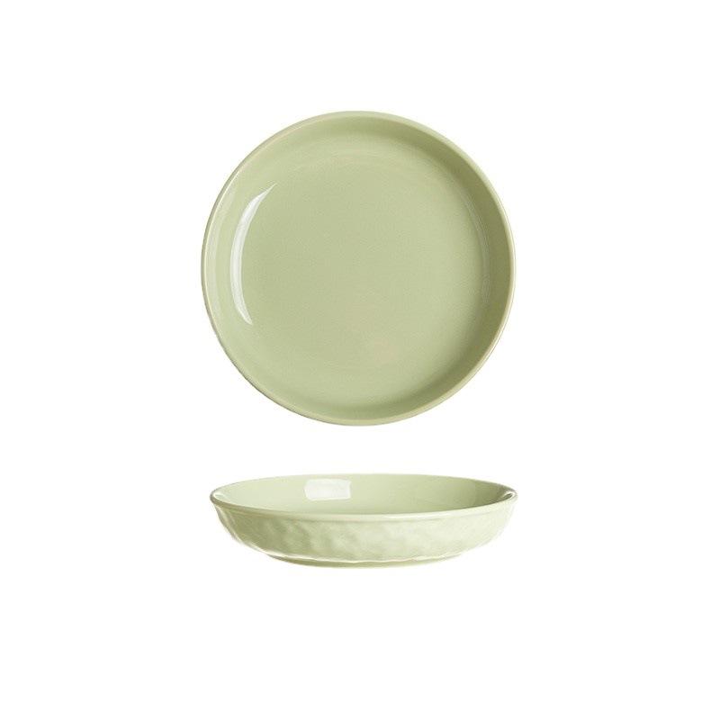 Milk Huhu Ceramic Tableware Set European Restaurant High Value Tableware Household Rice Bowls Dishes Plate Noodles Soup Dishes