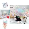 20cm Cotton Doll Plush Toy With Interchangeable Outfits White Car Overalls