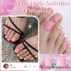 AddFavor 120pcs Pink Press On Toenails for Women, Toe Nail Press On Square Fake Toenails Peach Pink Full Cover Toenail Press Ons Fake Toe Nail Tips