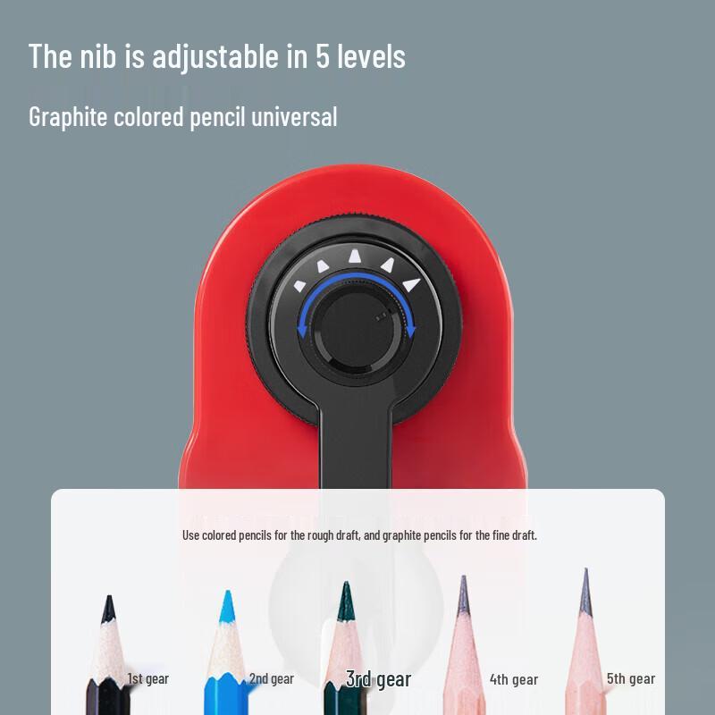 Deli Automatic & Manual Pencil Sharpener