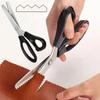 Triangle Teeth Pinking Shears Stainless Steel Tailor Scissors Anti-Fray Sewing Shears  Dressmaking