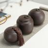 Purple Clay Tea Can Ceramic Tea Pot Moisture-proof Sealed Storage Pot Art Decoration Ceramic Tea Storage Jar Sealed Candy Jar