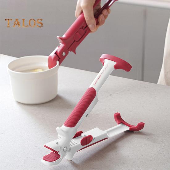 Anti-Scalding Clip 2-in-1 Hot Plate Gripper Bowl Holder Clip Non-Slip High Temperature Resistance Anti Scald Clamp Hot Plate Gripper Clips Tongs for