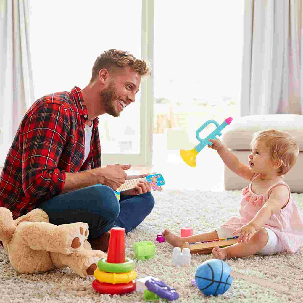 10 ks Hračka Dětská trubka Hudební nástroje Dětské výukové hračky na saxofon Abs