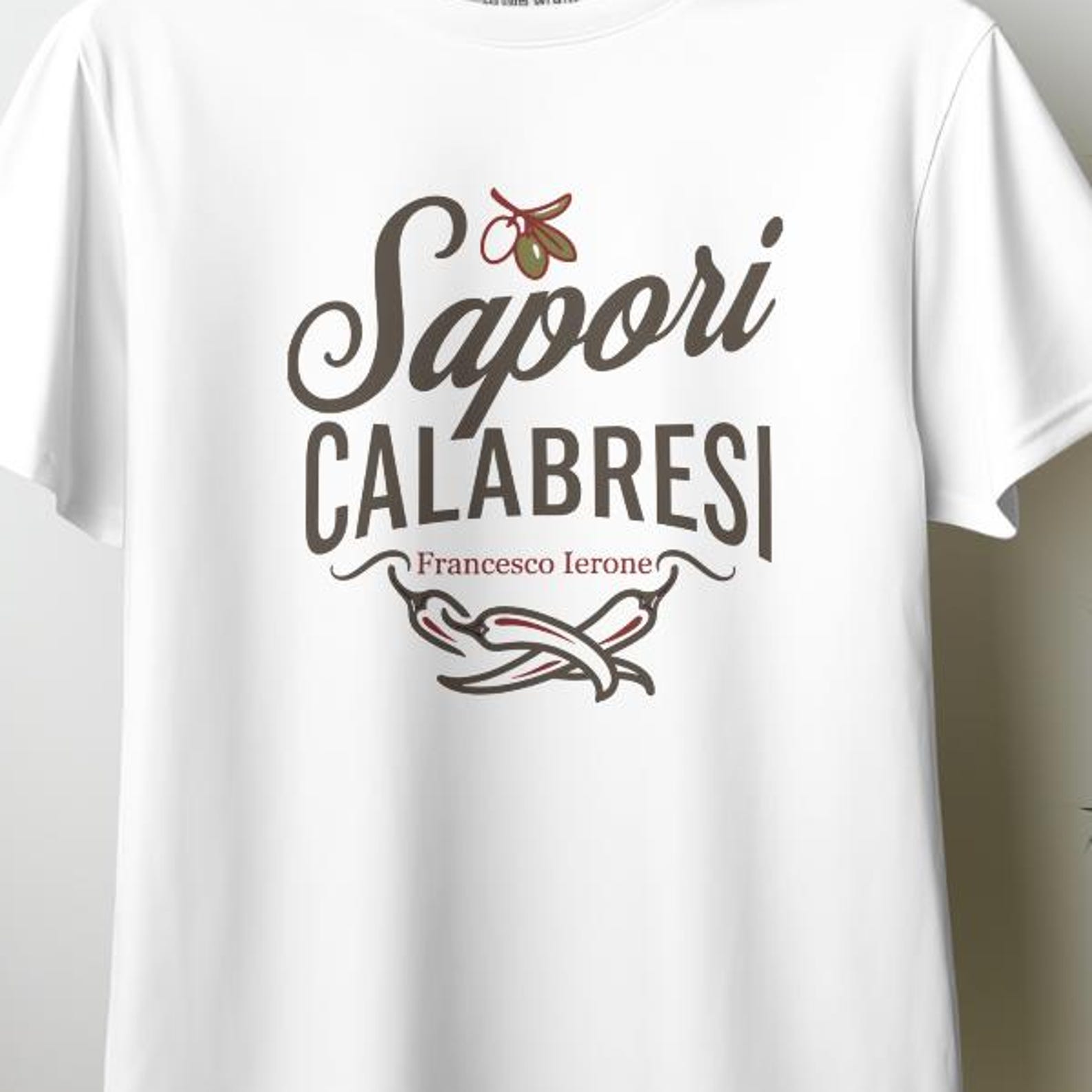 T-Shirt Personalizzata con Azienda |Sapori Calabresi | Ditta Sapori di Calabria | Unisex T-Shirt I L