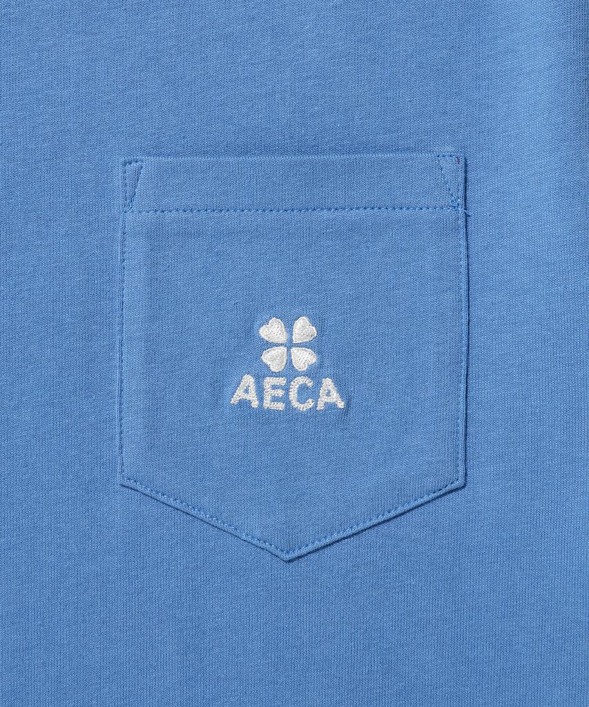AECA (Woman) Everyday Aeca Clover Pocket Tee-Blue