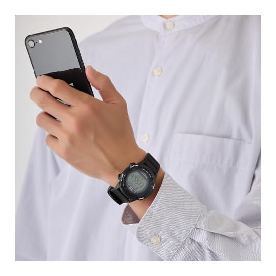 [Citizen Q&Q] Digital Radio-controlled Solar Watch (Black/Black) No Battery Replacement Required, Lightweight, Waterproof Watch (Urethane Belt/Easy