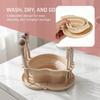 Heart-Shaped Drying Rack & Storage Tray with Textured Base Portable Washing Mat  for Travel