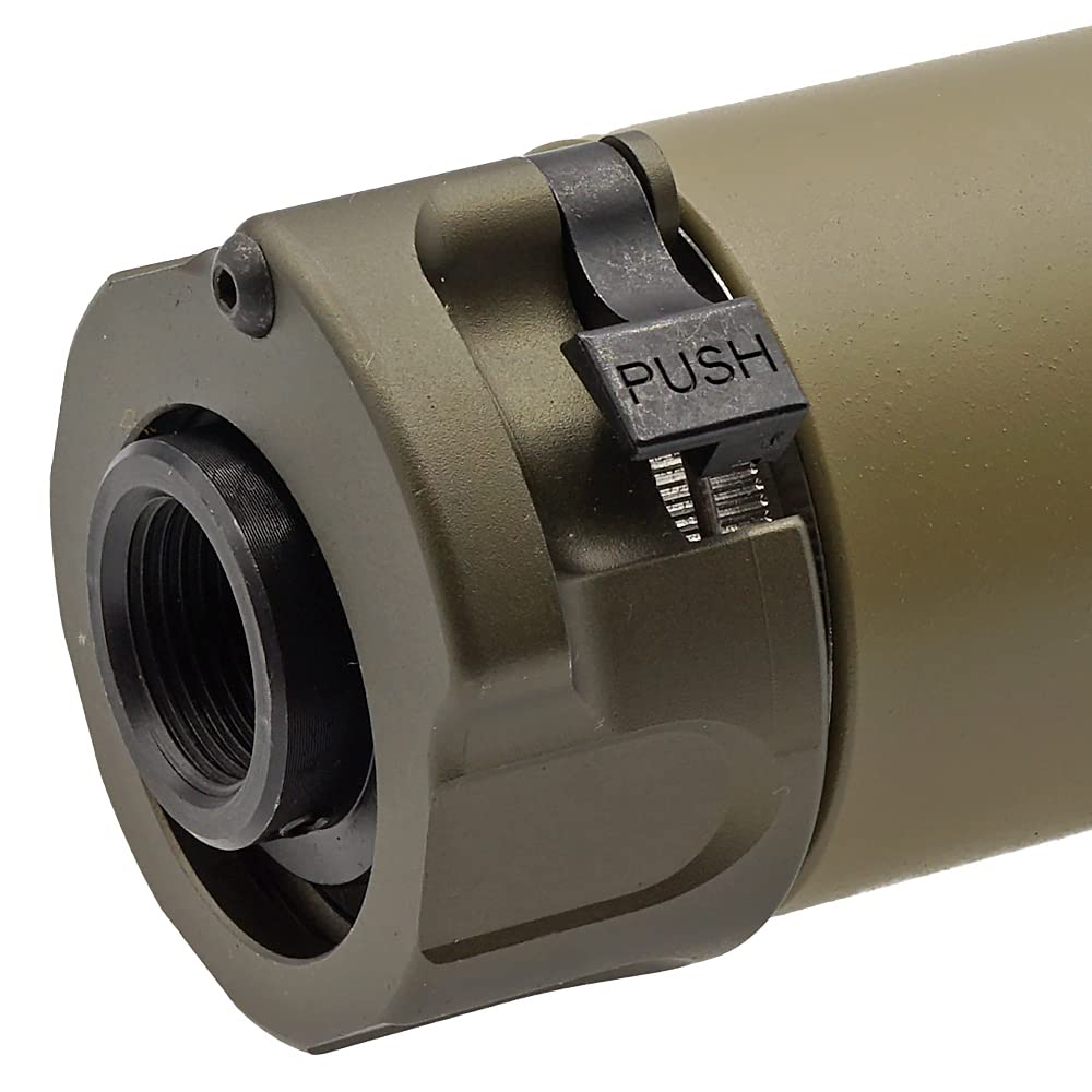 Ryohin Buhin 5KU 14mm CCW Silencer & Flash Hider Set (SF Type SOCOM556 RC2 Silencer & SF Type 4-Prong Flash Hider) Suppressor DE Dark Earth