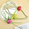 Fruit Keychain Bag Charm Handmade Leather Pineapple For Casual Use
