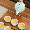1 Set of Kung Fu Tea Set, Black Tea, Green Tea, Tea Making Tools, Celadon - Can Be Used by Outdoor Home, Beautiful and Gift-Giving